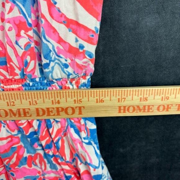 EUC Lilly Pulitzer Tala Romper in Blue Bay Pop Pop Sz XL - Picture 7 of 15